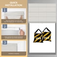 thumbnail image 4 of ZimJAHO No Drill Roman Shades – Top Down Bottom Up, Cordless Blackout Blinds for Bedroom, UV Blocking, Easy Install, Linen Ivory, 27"Wx48"H, 4 of 11