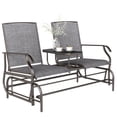 thumbnail image 1 of CoSoTower Patio Glider Rocking Chair 2 Person Outdoor Loveseat Rocker Garden Furniture Bench, Grey, 1 of 7