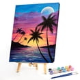 thumbnail image 3 of Cuadros Decorativos Playa Puesta de sol Cuadro sin marco Pintura al óleo por números Kit de cuadros pintados a mano Ehuebsd Nuevos Originales, 3 of 9