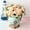 Pink, variant on Artificial Flowers 5 Forks 15 Mini Roses - Plastic Faux Rose Bouquet for Home Decor, Wedding Centerpiece, Table Arrangement, Indoor or Outdoor Decoration, 11.8 Inch Tall, Single Stems