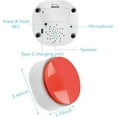 thumbnail image 2 of GreatStyler Rechargeable Dog Buttons for Communication Voice Recording Buttons for Pets Cats Dog Training Talking Buttons Sound Button Recordable Answer Buzzer, 2 of 5