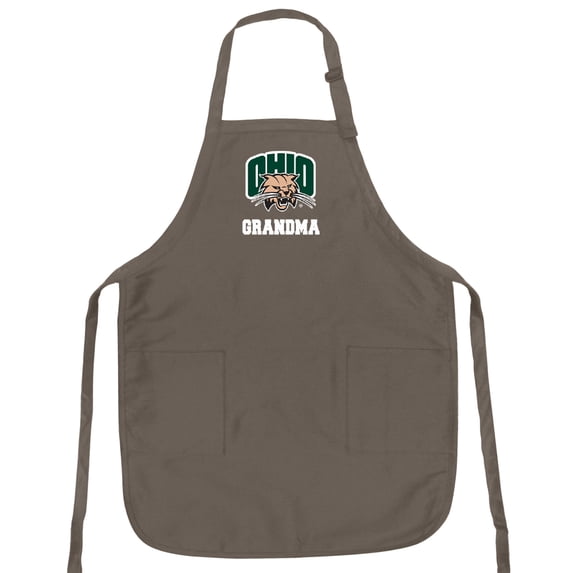 Ohio Bobcats Grandma Apron Ohio University Grandma APRONS w/ Pockets & Adjustable Neck