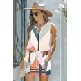 thumbnail image 2 of Robe Courte Mini Décontractée d'Été pour Femmes, Ample, Sans Manches, Col Ras du Cou, Taille à Cordon, avec Poches - Bomveson, 2 of 3