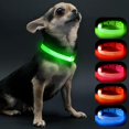 thumbnail image 1 of Collar LED Visinite Light Up para perros pequeños, color verde, 1 of 7