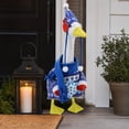 thumbnail image 3 of Porch Goose Clothes Costume, 3 Piece Holiday Snowman & Snowflake Outfit with Hat Scarf for Lawn Goose Decor, 3 of 4