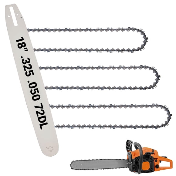 Combo de espada y cadena para motosierra ZIYIZE 18" .325 paso .050 calibre