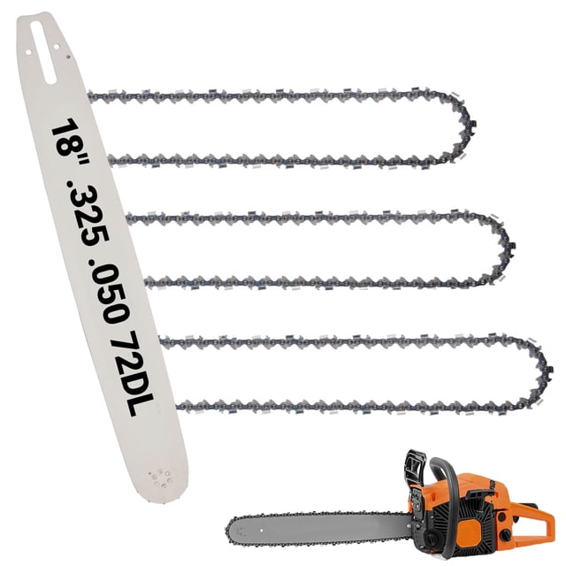 Combo de espada y cadena para motosierra ZIYIZE 18" .325 paso .050 calibre