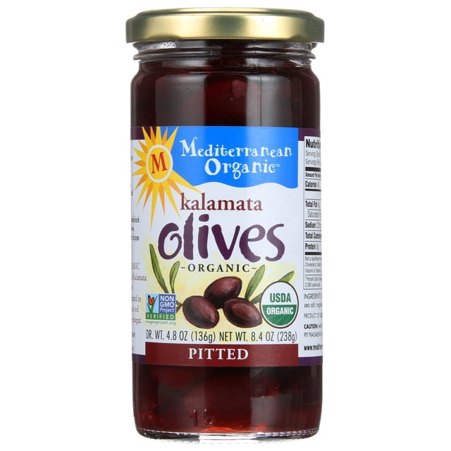 Mediterranean Organics Kalamata Aceitunas deshuesadas (12x8.1 Oz)