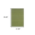 thumbnail image 3 of 2' X 3' Green Stain Resistant Indoor Outdoor Area Rug, 3 of 6