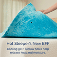 thumbnail image 5 of CGK Linens Queen Size 3" Cooling Gel Infused Memory Foam Ventilated Mattress Topper, 5 of 5