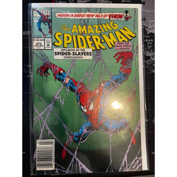 Amazing Spider-Man #373 Signed by Mark Bagley VERY FINE