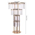 thumbnail image 4 of 43.3 inches Wedding Centerpieces for Tables Crystal Vases Flower Stand for Wedding Aisle Decor 4-Tier, 4 of 9