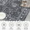 thumbnail image 4 of Hasoo Gray Rug 8' x 10' Area Rug Broder Large Area Rug for Living Room Bedroom Dining Room, 4 of 5