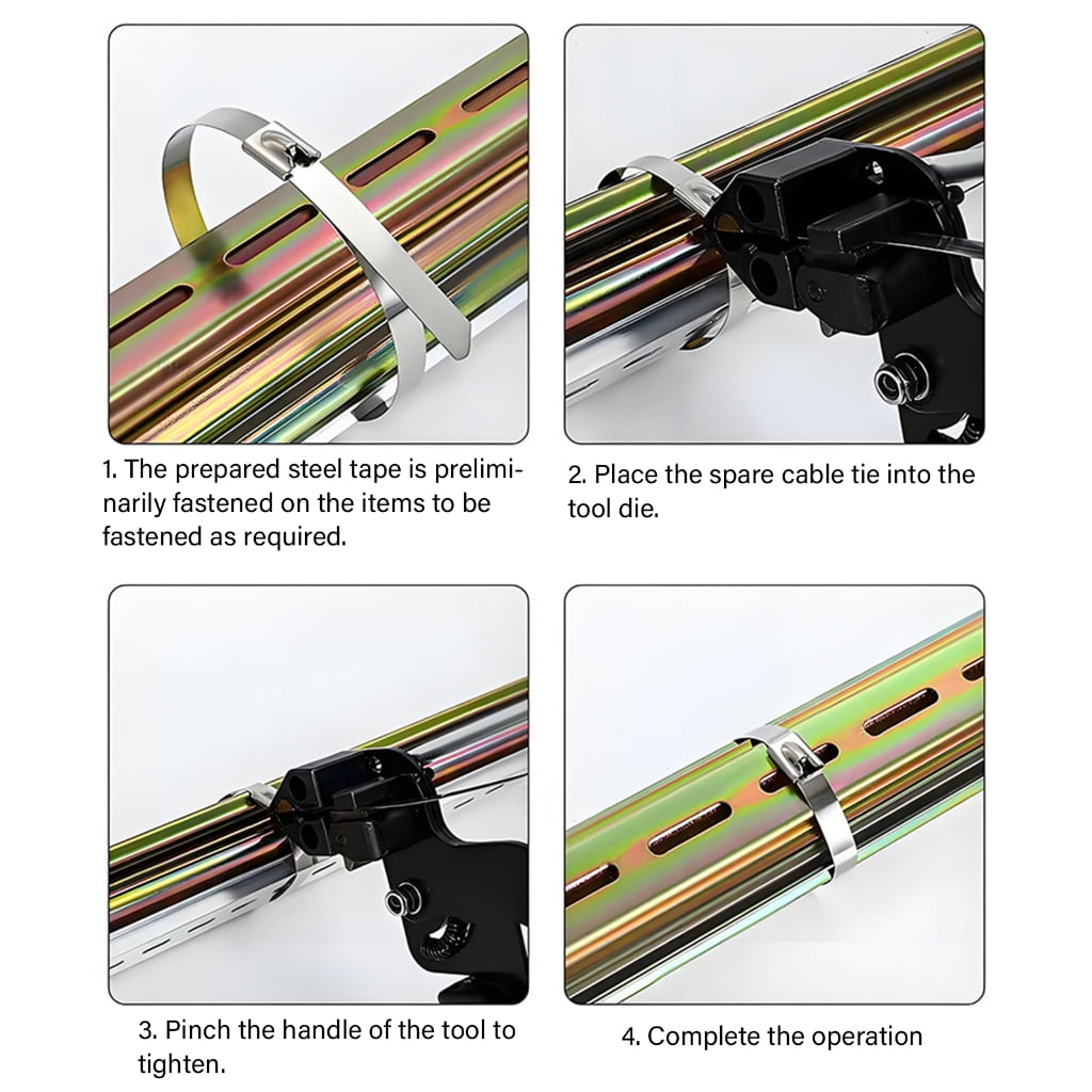 MOMOJIA Zips Cable Tie Pliers Hand Fastening Straps Cutting Wrap Tool for Strong Binding
