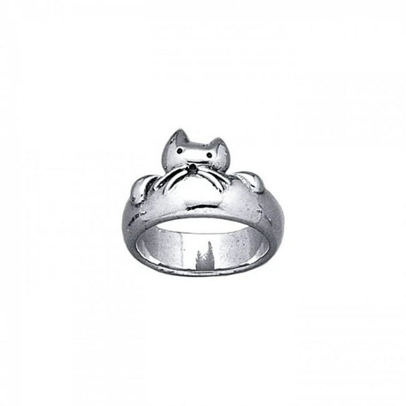 Big Whiskers Cat Ring 925 Sterling Silver Fine Kitty Animal Spirit Jewelry
