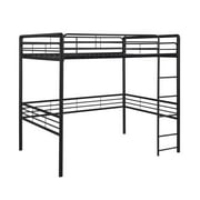 DHP Tommy Full Metal Loft Bed, Black