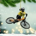 thumbnail image 7 of Personalized Mountain Biking Ornament, Custom Name & Year Christmas Tree Ornaments 2025, Xmas Cyclist Gifts, Mountain Bike Biking Rider Xmas Holiday Keepsake, Bicycle Racing Sport Presents (Style 12), 7 of 7