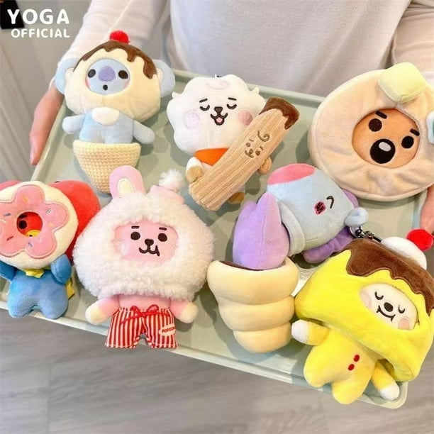 BTS BT21 TATA Llaveros De Peluche Lindo Llavero TATA CHIMMY COOKY