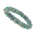 thumbnail image 2 of 1928 Jewelry Blue Turquoise Stretch Bracelet, 2 of 2