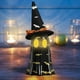 thumbnail image 3 of Decoraciones de Halloween, adornos de Halloween, regalos de Halloween, figura de bruja fantasma con sombrero de Halloween, decoración espeluznante con luz de gorro fantasma., 3 of 5