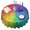 Colorful Tie Dye-2, variant on Colorful Tie Dye Pattern Round Tablecloth 60"x60",Wrinkle Wipeable Table Cloth for Kitchen Dining Room Picnic Patio Party