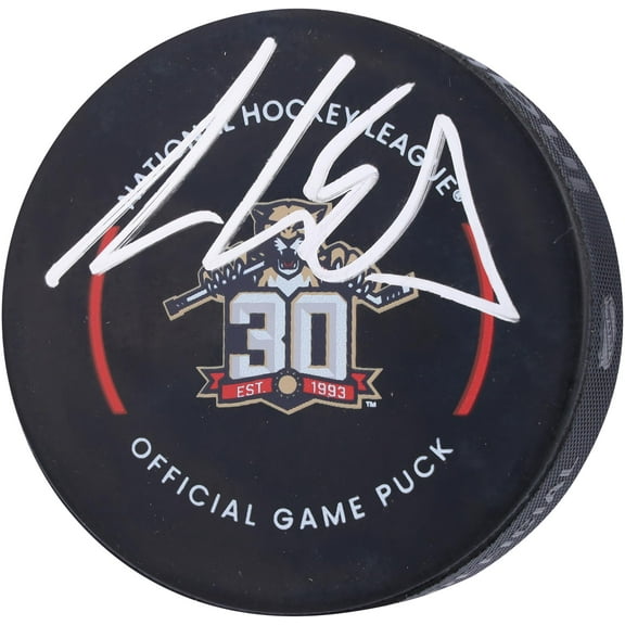 Aaron Ekblad Florida Panthers Autographed Hockey Puck - Fanatics Authentic Certified