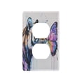 thumbnail image 3 of Switch Panel Switch Decoration 2.76x4.53x0.28 Inches Unused Outlet Cover Switch Plate Wall Plates Living Room Kitchen Bedroom Study Switches Tiger Kiss Colorful Butterflies, 3 of 8