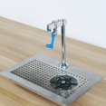 thumbnail image 2 of Soro Essentials- Stainless Steel Deck Mount Push-Back Pedestal Glass Filler- Pedestal for Glass Filling Station Water Station for Office School Hotel Restaurant Bar Dining Hall, 2 of 6