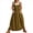 ArmyGreen, variant on Women's Loose Overall Dress Adjustable Straps Casual Barrel Midi Dress Bib Romper with Pockets