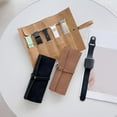 thumbnail image 5 of Watch Roll Handmade Storage Bag Carrying Case, Portable Watchband Organizers Holder in Waxed Canvas with Slots, 5 of 8