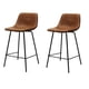 thumbnail image 1 of Set de 2 Bancos de Cocina Gerona Madera Solida y Base Metalica Café BANC0903739CAFE, 1 of 8