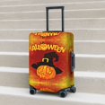 thumbnail image 5 of Halloween Pumpkin Autumn Hat Luggage Cover Anti Scratch, Elastic Suitcase Protector Suitcase Covers for Luggage Fits 18-32 Inch Luggage, 5 of 5