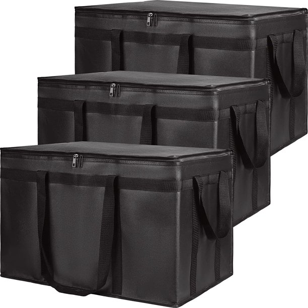 Insulated Food Delivery Bag, XXXLarge Insulated Reusable Grocery