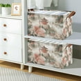 thumbnail image 2 of Yayeee Foldable Storage Basket for Shelves with Handles Waterproof Cloth Bins, Red Mountain Pattern, 2 of 7