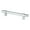 Polished Chrome, variant on 128 mm Center to Center Radial Reign Cabinet Pull, Slate