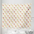 thumbnail image 1 of Scandinavian Tapestry, Tea Party Pots and Mugs with Foliage Pastel Pattern, Fabric Wall Hanging Decor for Bedroom Living Room Dorm, 5 Sizes, Earth Yellow Vermilion, by Ambesonne, 1 of 1