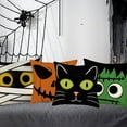 thumbnail image 2 of Halloween Decorative Throw Pillow Covers 18 x 18 Inch Set of 4 Jack O Lantern Spooky Face Mummy Black Cat Fran.kens-tein Cushion Case Decor Holiday Home Decoration for Sofa Couch, 2 of 6