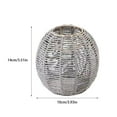 thumbnail image 2 of Ruiboury Easy To Install Rattan Lampshade Adding Elegance To Home With Anti Fading XH22-009black, 2 of 6