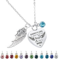 Heart Urn Necklace for Ashes Cremation Jewelry Kit Stainless Steel Memorial Pendant Keepsake Urn Cremation Necklace with 12 Birthstones Velvet Drawstring Bag for Women Men 0.8x1Inch