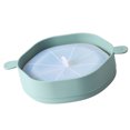 thumbnail image 1 of Foldable Silicone Popcorn Bucket, Heat Resistant and Food Grade Material Easy to Store Cyan Portable Plastic Popcorn Container for Kitchen, 1 of 7
