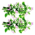 thumbnail image 3 of Vid artificial Morning Glory que cuelga el follaje falso decoración del hogar Simulación de la planta de vid, púrpura Inevent HA8951-02B, 3 of 6