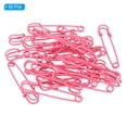 thumbnail image 3 of Uxcell Safety Pins 2.95 Inch Large Metal Sewing Pins Pink 30Pcs, 3 of 5