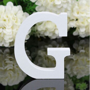 Letras del alfabeto pequeñas de madera para niños, niños y niñas, suministros de decoración para fiestas de cumpleaños y bodas, 1 unidad