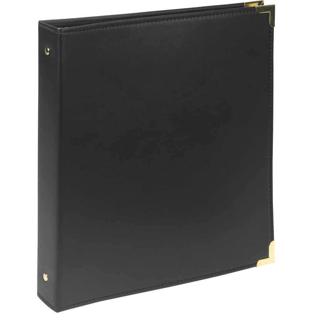 Samsill, SAM81080, Classic Vinyl Business Card Binder, 1 Each, Black