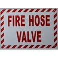 thumbnail image 3 of FIRE Hose Valve Sign (White, Reflective !!, Aluminium, Size 7X10) (ref-2201), 3 of 3