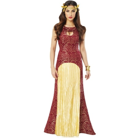 Noble Lady Womens Burgundy Lady In Waiting Dress Halloween Costume