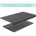 thumbnail image 3 of TEMOGU-Monitor Mount Reinforcement Plate for Thin, Glass, and Other Fragile Table Tops, with Most Monitor Bracket Grommet C Clamp Installation (CGRP-B), Black, 3 of 4