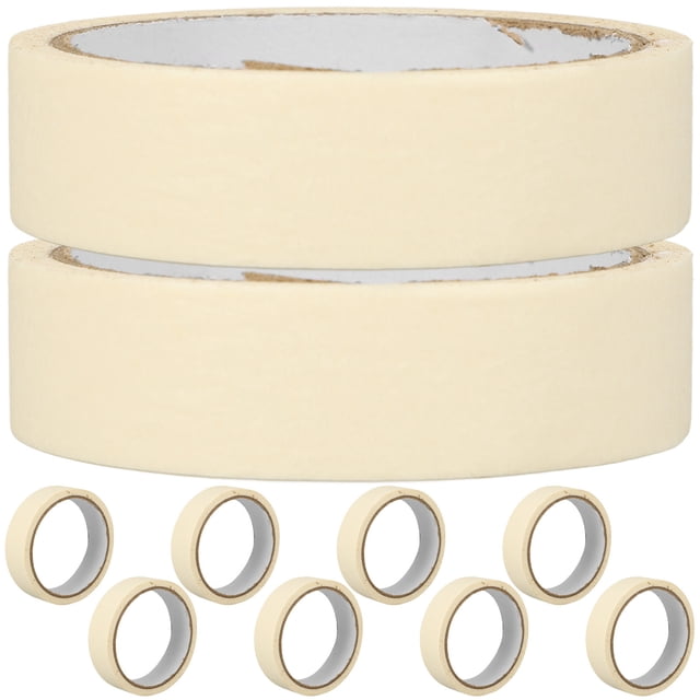 OULII 10 Rolls Paint Tape for DIY Projects Non Residue White Color Ideal for Home Decor 0.79In x 795.3In