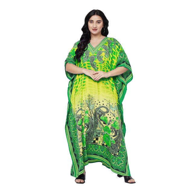 Caftans pour Femmes Longue Maxi Grande Taille Robe Caftans Manches 3/4 Robes pour Dames Filles en Ligne