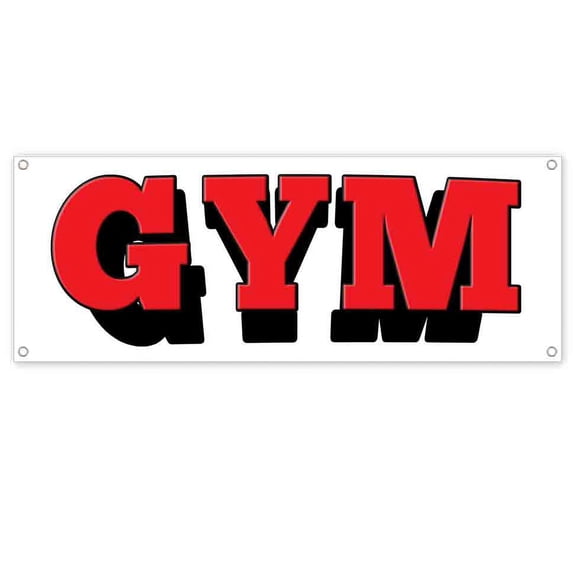 Gym 13 oz Vinyl Banner With Metal Grommets